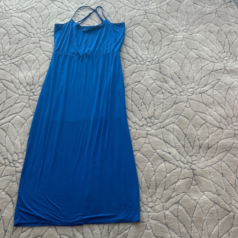 White House Black Market Royal Blue Maxi Dress
